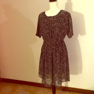 Fresh black and white dress